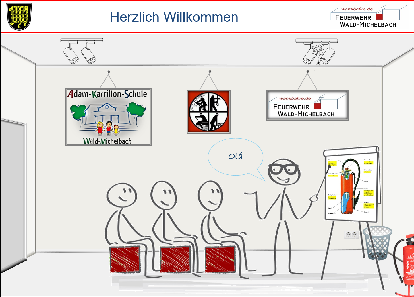 Titelfolie der Schulungspräsentation der Wamibafire Academy